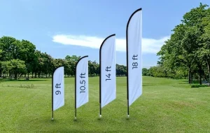 Cost of custom feather flags for businesses